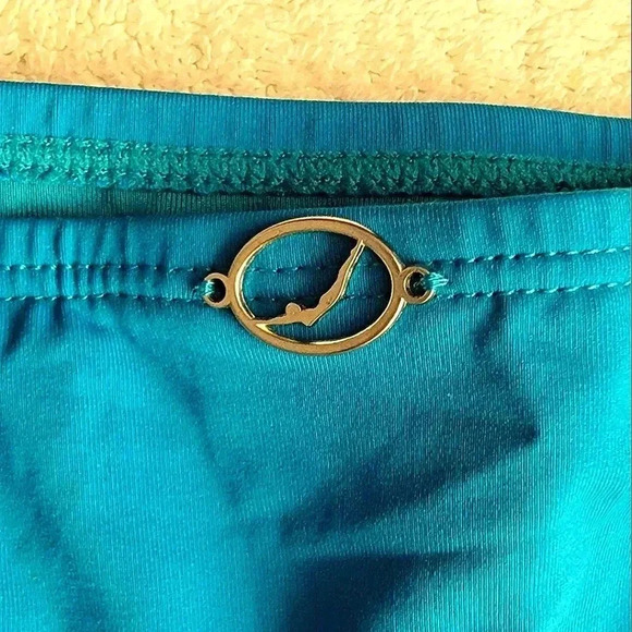 JANTZEN Blue with rear waist logo Swimwear Bikini Bottom NWOT size 12 & 14 - Picture 4 of 6